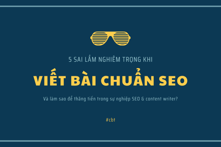 sai lầm khi viết bài chuẩn SEo